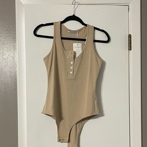 TWO Henley body suits! One nude and one snakeskin